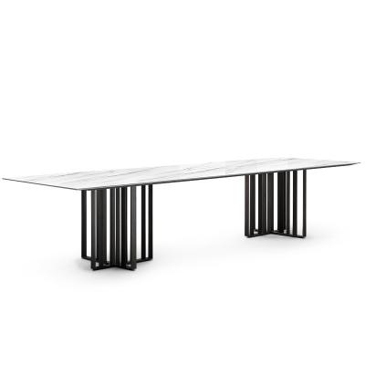 A cozinha desnata a mesa de jantar do mármore de 6 Seater e as cadeiras 6 luxuosos Seater 100cm
