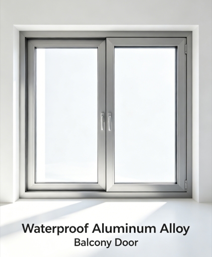 Waterproof Aluminum Alloy Balcony Door Corrosion Resistance