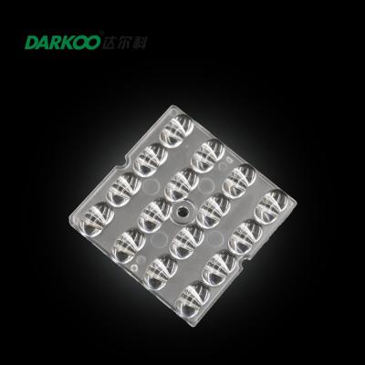 A eficiência elevada 4x4 põe a lente do diodo emissor de luz de SMD para lâmpadas exteriores de Lihgting
