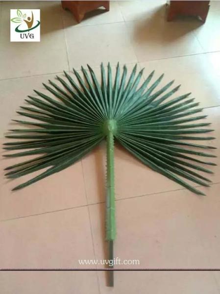UVG material uv fake palm fronds in silk leaves for outdoor watertown landscaping PTR042