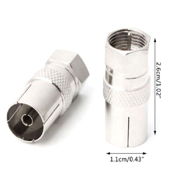 Conector F de conector masculino para conector feminino Adaptadores RF coaxial tipo N