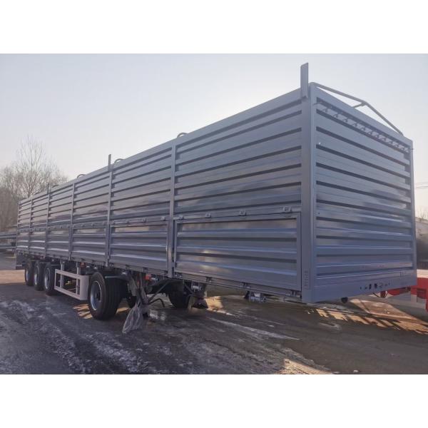 Semi-Trailer 4 Axles Side Wall Cargo Truck Trailers with 13T 14T 16T 18T Axle