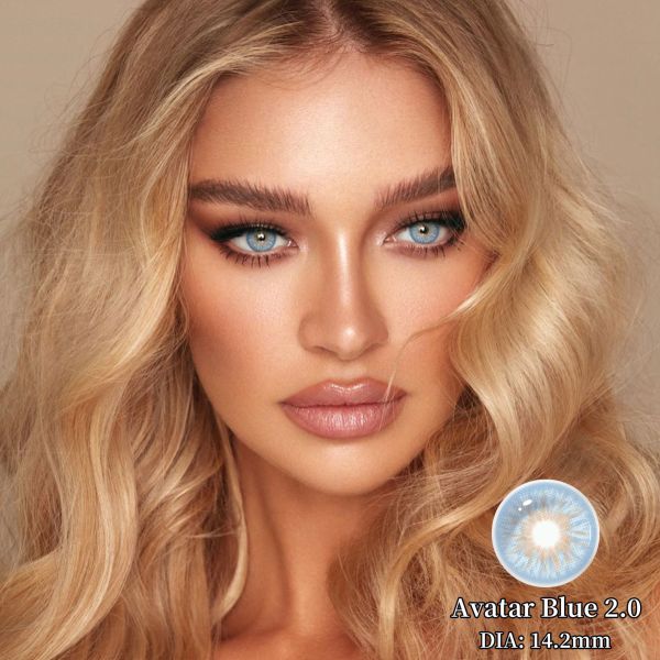 Avatar 2.0 Blue 14.2mm Yearly Disposable Toric Contact Lenses for Astigmatism Correction
