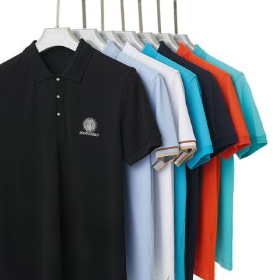 OEM ODM Men'S Polo Shirts Anti Pilling Quick Drying With Embroidered Logo