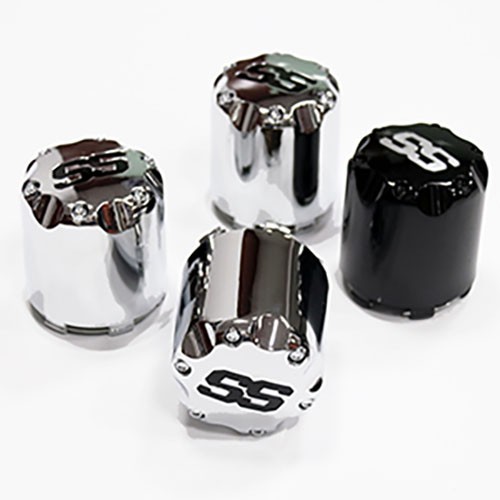 Golf Cart Wheel Rim Central Cap Covers SS
