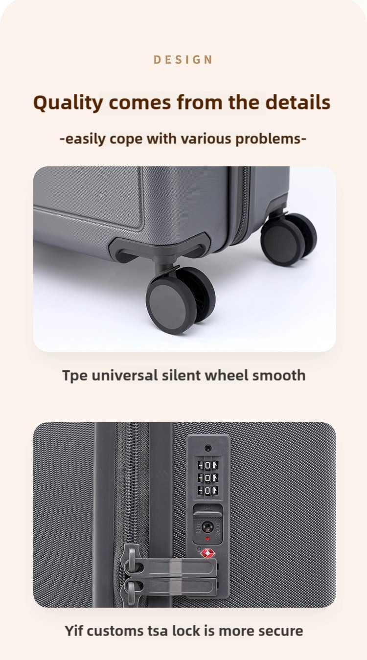 Unisex Spacious Stylish Travel Luggage Suitcase Pc Case TSA Lock Hardside Spinner Luggage