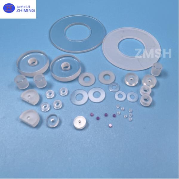 Disco de zafiro personalizado Lavadora de zafiro sintético pulido sin burbujas resistente al desgaste