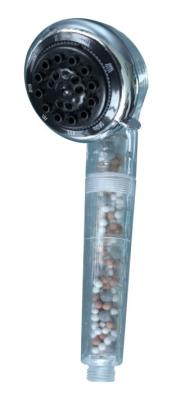 O filtro à mão plástico do chuveiro para remover o cloro, filtro Inline do chuveiro impede a doença