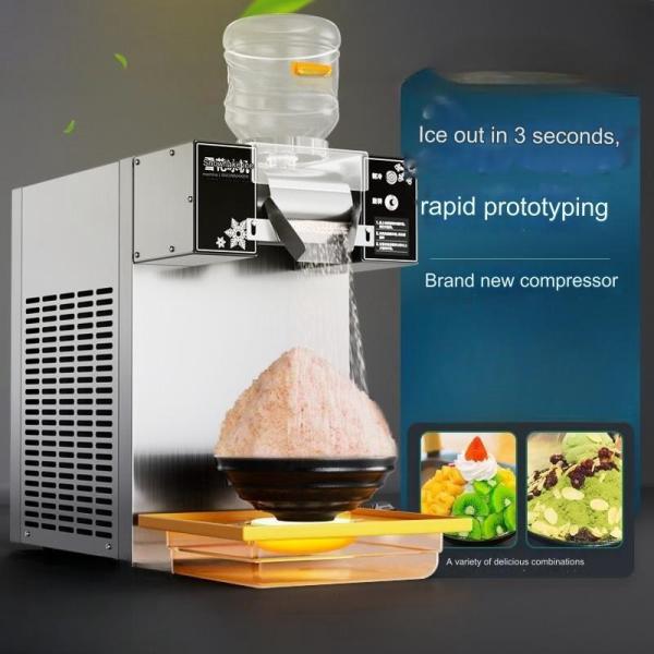 Customizable Full Automatic Snow Flakes Ice Machine Shaved Ice 304 Stainless Steel