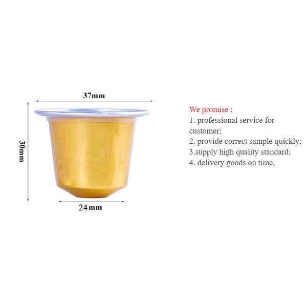 Wholesale Price Compatible Espresso Capsules Disposable Coffee Capsule With Lid