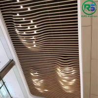 Tecto de metal suspenso linear e ecológico de 0,9 mm Tecto de alumínio branco