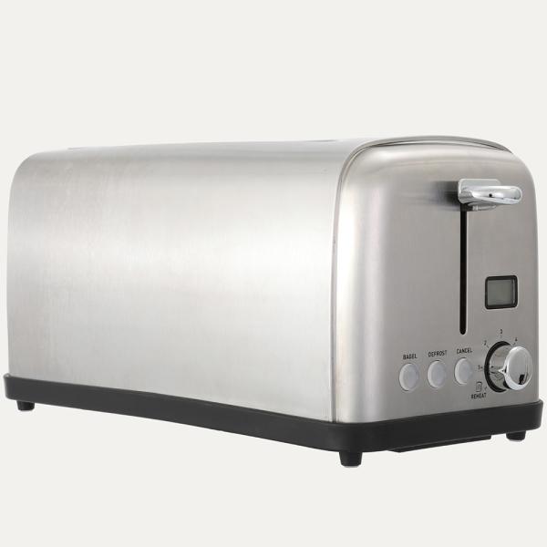 Horno de pan aprobado por la CE de la tostadora de 4 rebanadas de acero inoxidable con logotipo personalizado