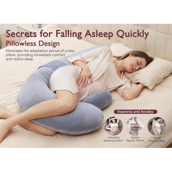 100% Polyester Pregnancy Original F Shaped Maternity Pillow for Full Body Relaxation