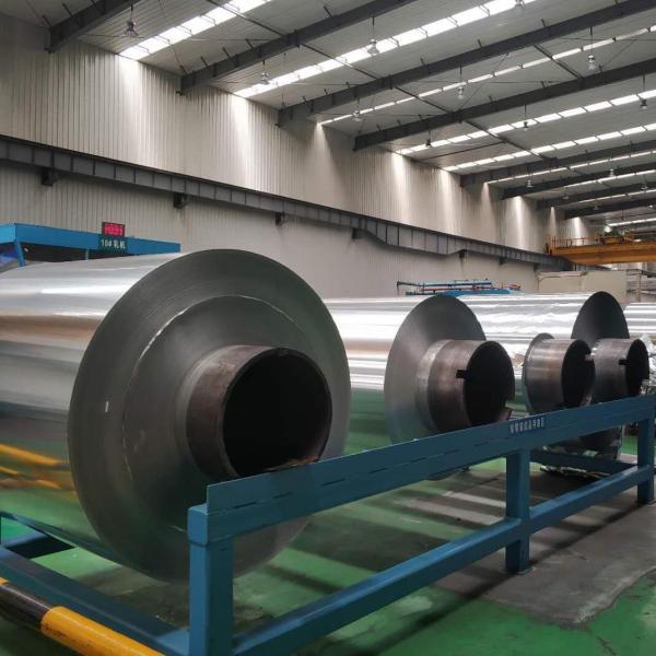 0.3mm 35 Micron Printed Brushed Aluminium Foil Roll 300 Meters Soft Temper