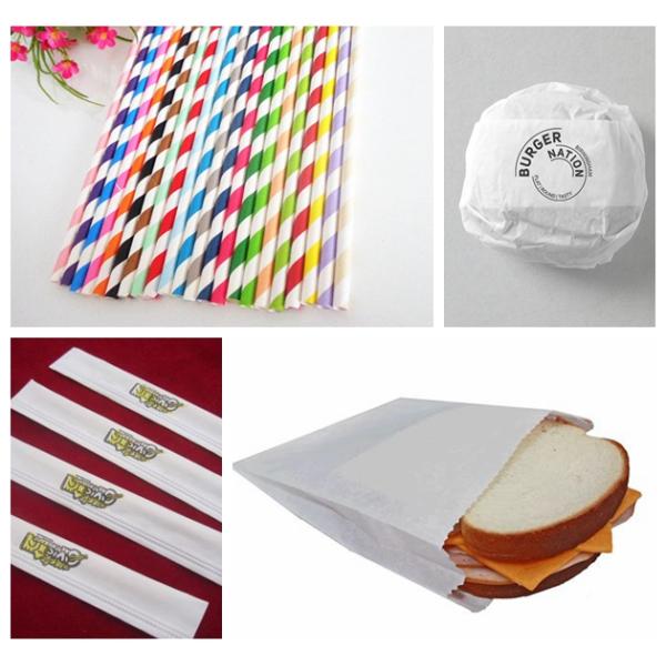 Поверхностная бумага Крафт Видтх15мм качества еды бумаги 60гсм Биодеградабле 13мм 14мм