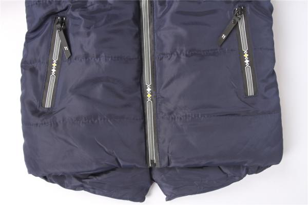 Multicolour Olive Navy Boys Longline Puffer Coat 100% Polyester Fiver
