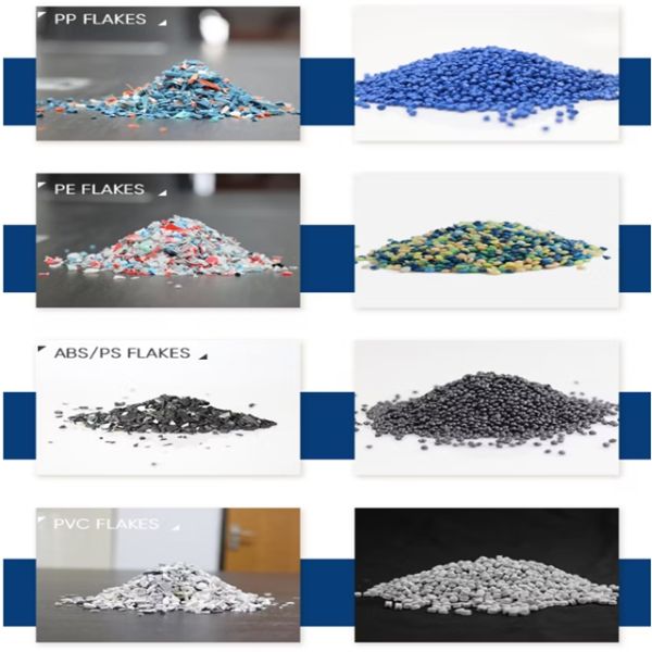 500Kg/H Capacity Plastic PE Film water ring Granulation Production Line With Pelletizer