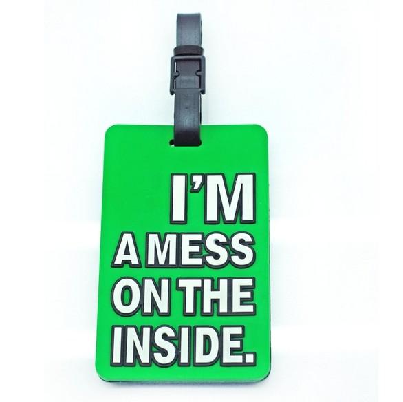 Carton Silicone Letter Boarding Baggage Tags for Trolly Hanging Tag Travel Essential Name