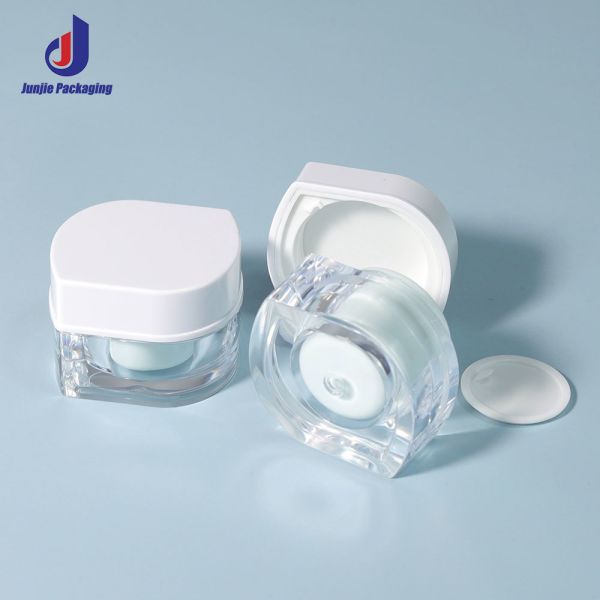 Mini Eye Cream Skincare Packaging Container 10g Plastic Jars With Lid Custom Color Face Care  Cream Jar