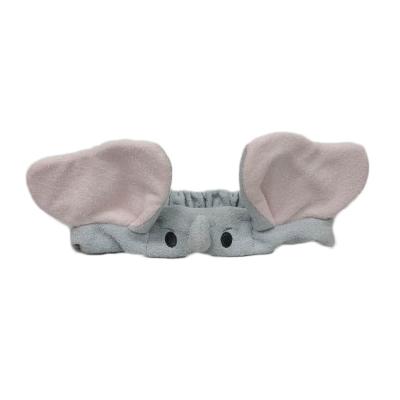 Faixa de voo bonito Toy Accessories macio do cabelo do luxuoso da cara da lavagem da orelha de elefante