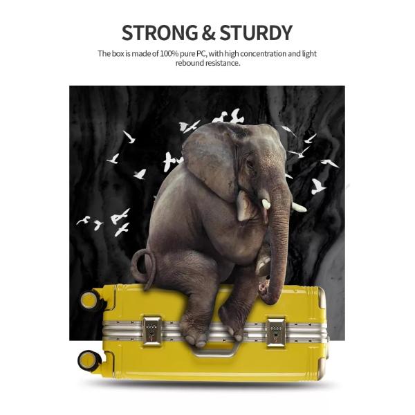 20'' Waterproof Travel Luggage Weight Scale Custom Travelling Hard Trolley Suitcase Handle PC Case