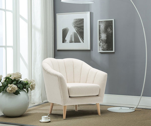 Fauteuil de luxe de Sofa Wooden Frame Single Seater de salon d'hôtel