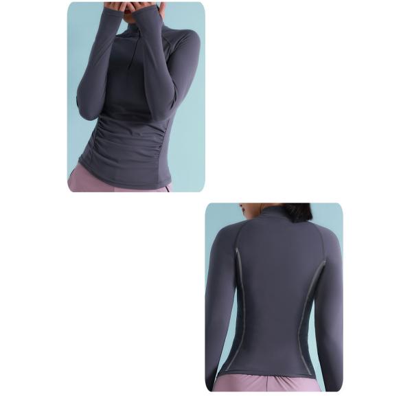 Женщин фуфайки рукава длиной бежать