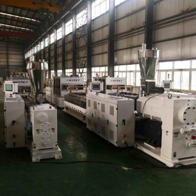 Shenzhen HYPET WPC Cladding Wall Panel Interior Great Board with Laminating Pattern Extrusion Machine Making Production Line
