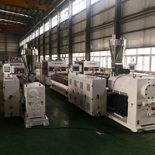 Shenzhen HYPET WPC Cladding Wall Panel Interior Great Board with Laminating Pattern Extrusion Machine Making Production Line