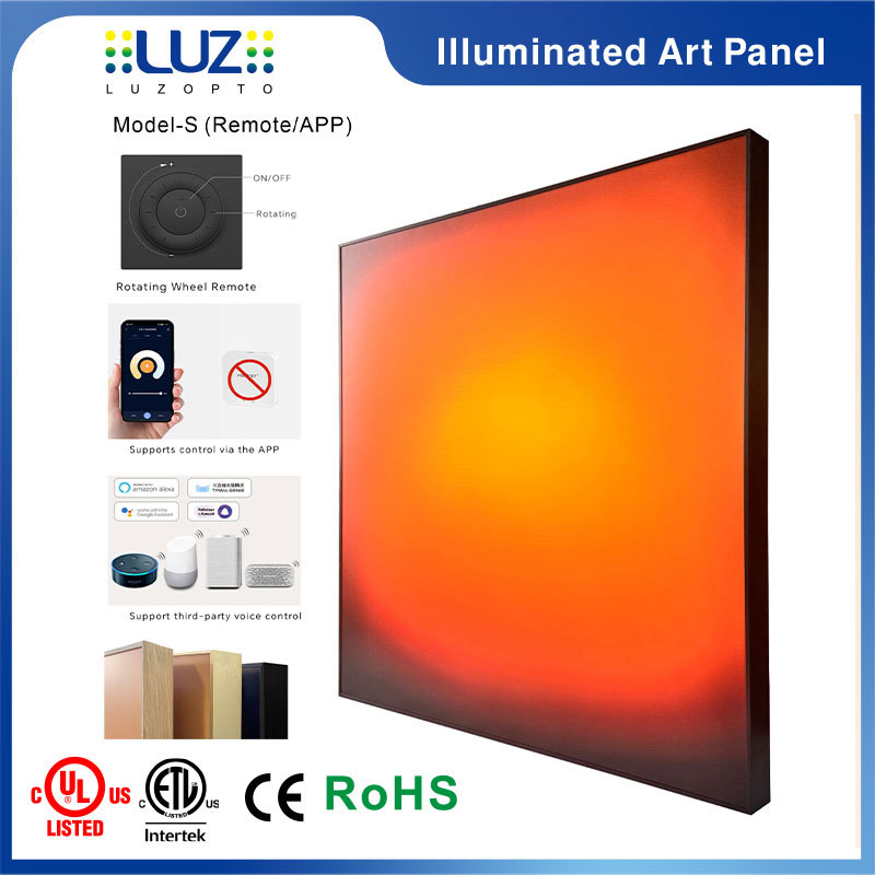 Sunset Horizon Ambient Wall Light – Smart Backlit Acrylic LED Panel
