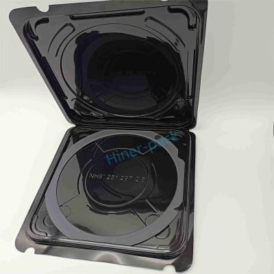 Container de caixa de wafer de silício de 8 polegadas transparente Material de wafer PET preto Fornecedor de wafer para wafer Fab