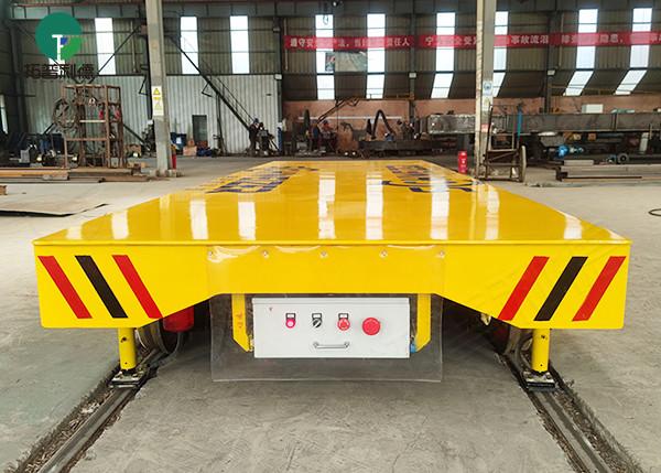 Cast Steel Wheel Steel Tube Electric Transfer Rail Cart For Sale