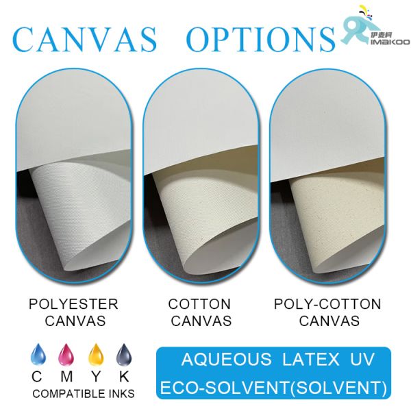 280gsm Waterproof Matte Finish Polyester Canvas Rolls for Inkjet Printable Art and Photography