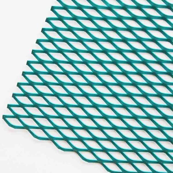 Powder Coated Aluminum Wire Mesh , Anti Acid Expanded Metal Aluminium Mesh