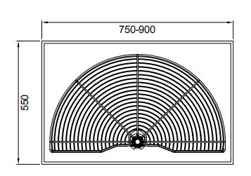 180 degree swivel basket Turntable Storage Kitchen Pull Out Basket For Kitchen