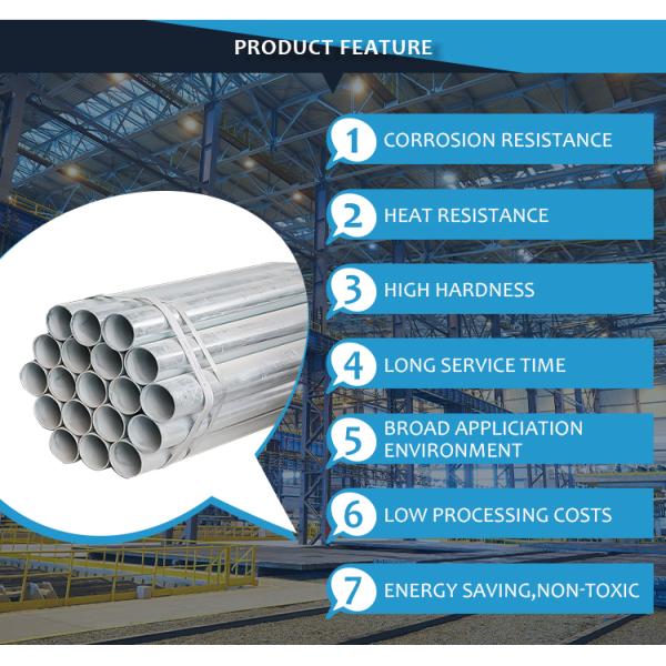 Гальванизированная топлением аттестация ISO SGS трубки стальной трубы SCH40 горячая окунутая