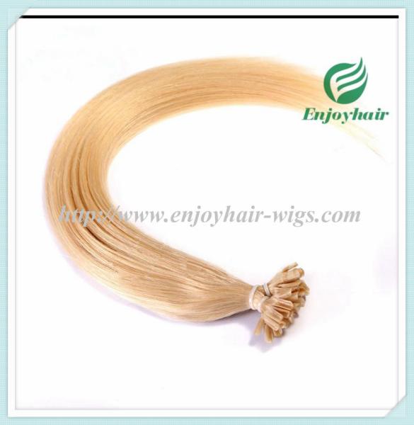 Nail U-Tip Hair 10-28 100s/pack 60# color Straight Human Hair Brazilian hair extension