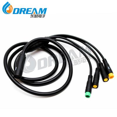 Venda Quente Scooters Elétricos Bicicleta 2 3 4 5 6 Pin M6 M7 M8 IP65 fio Conectores de fio e cabo à prova d'água