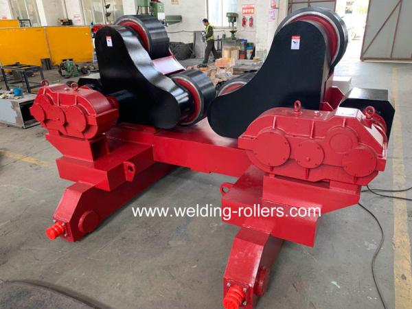 Rouleau de rotation de soudure de tuyau de réservoir de alignement d'individu de 40 tonnes pour la tour éolienne 2*1.5KW