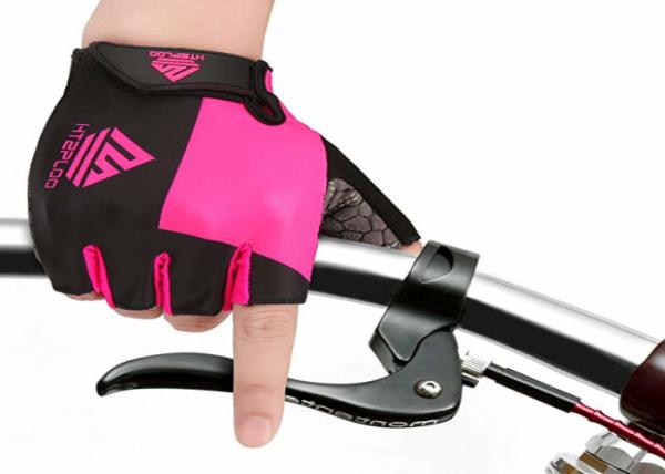 Breathable Workout Hand Gloves , Comfortable Girls Bicycle Cycling Gloves