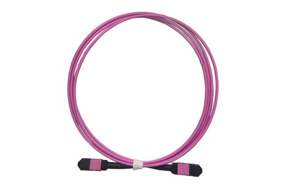 OM4 8Cores 12cores Female Elite MPO Patch Cable For QSFP Transceivers