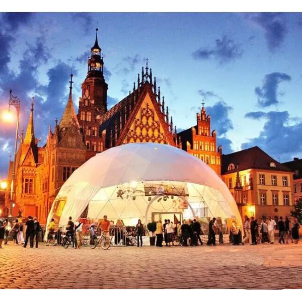 Цирковые надувные купольные палатки Большие кемпинговые палатки с ПВХ покрытием