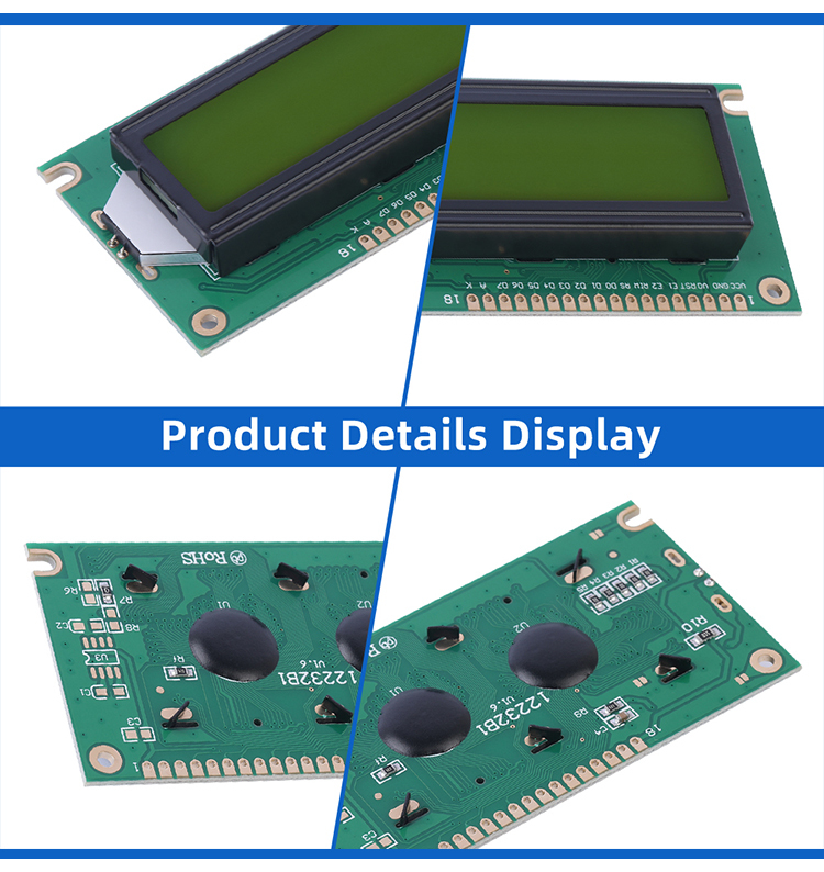 Yellow Green Film 12232B1 LCD Screen High Brightness Screen LCD Screen Display Module 18PIN Standard Interface