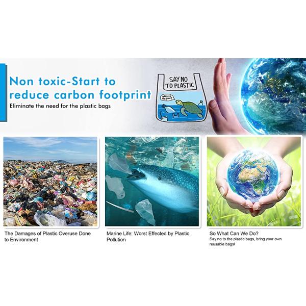 Vegetable Durable Heavy Duty Oxford Polyester XLARGE CAPACITY T-Shirt 201D Polyester Eco Shopping Big Tote Bag