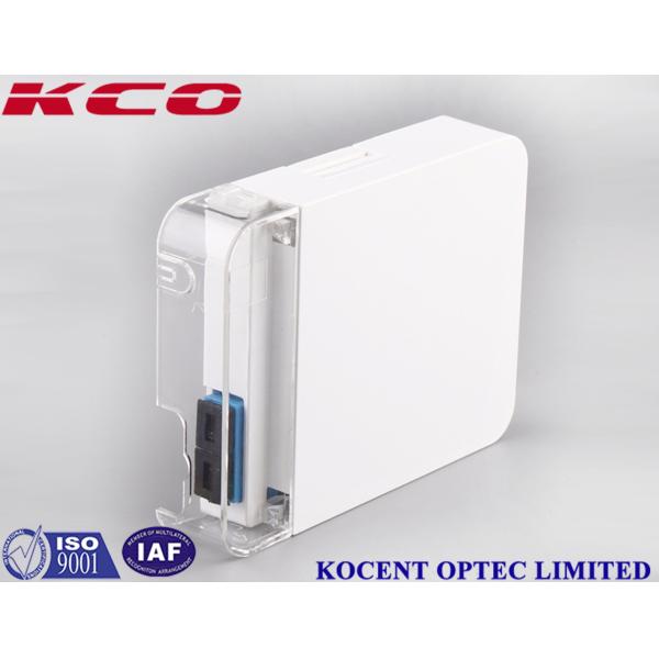 1 Port SC Duplex Fiber Optic Termination Box Wallmount Socket 2 Cores FTTH FTTB