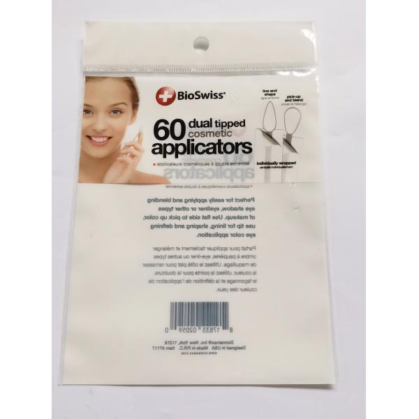 Tight Sealing ISO Plastic Header Bag Thickness 70microns-140mircrons