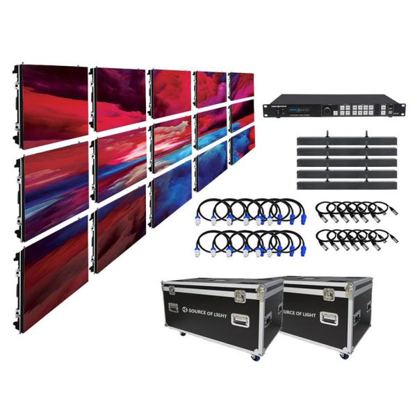 3840Hz Indoor Led Screen Rental Video Wall Cabinet Size 500x500mm