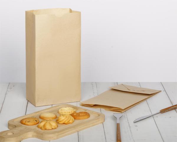 Custom Brown SOS Paper Bags Recyclable Without Handle Fast Food Paper Bags