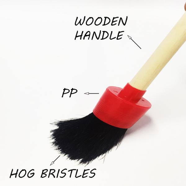 Wooden Handle Car Dust Cleaning Brush 22cm Scratch Free For Car Interior