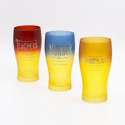 580 Ml Teachers Day Cups OEM/ODM Two Colors Spraying Decal Fired For Festival Celebration Company Gifts